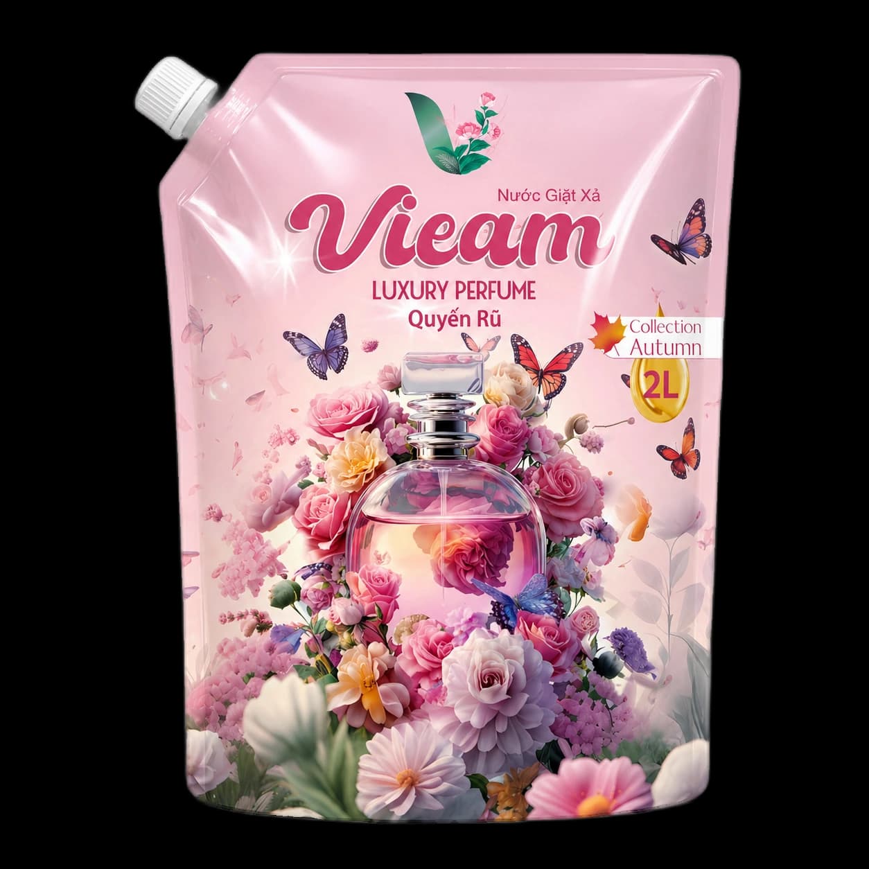 Túi nước giặt xả VIEAM Quyến Rũ 2 lít
